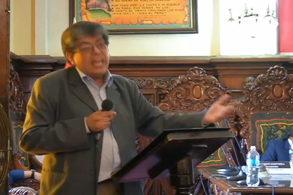 Dr Martorell en Audiencia Pública en Ica.